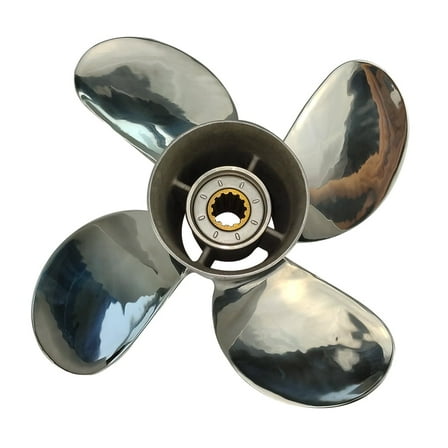 Propeller 11 5/8x12 for MERCURY Outboard 4 Blades Stainless Steel Prop 13 Tooth RH 11.6x12