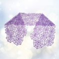thumbnail image 2 of Halloween Tricoté Dentelle Toile d'Araignée Décoration Utiliser le Drapeau de Table (Violet), 2 of 9