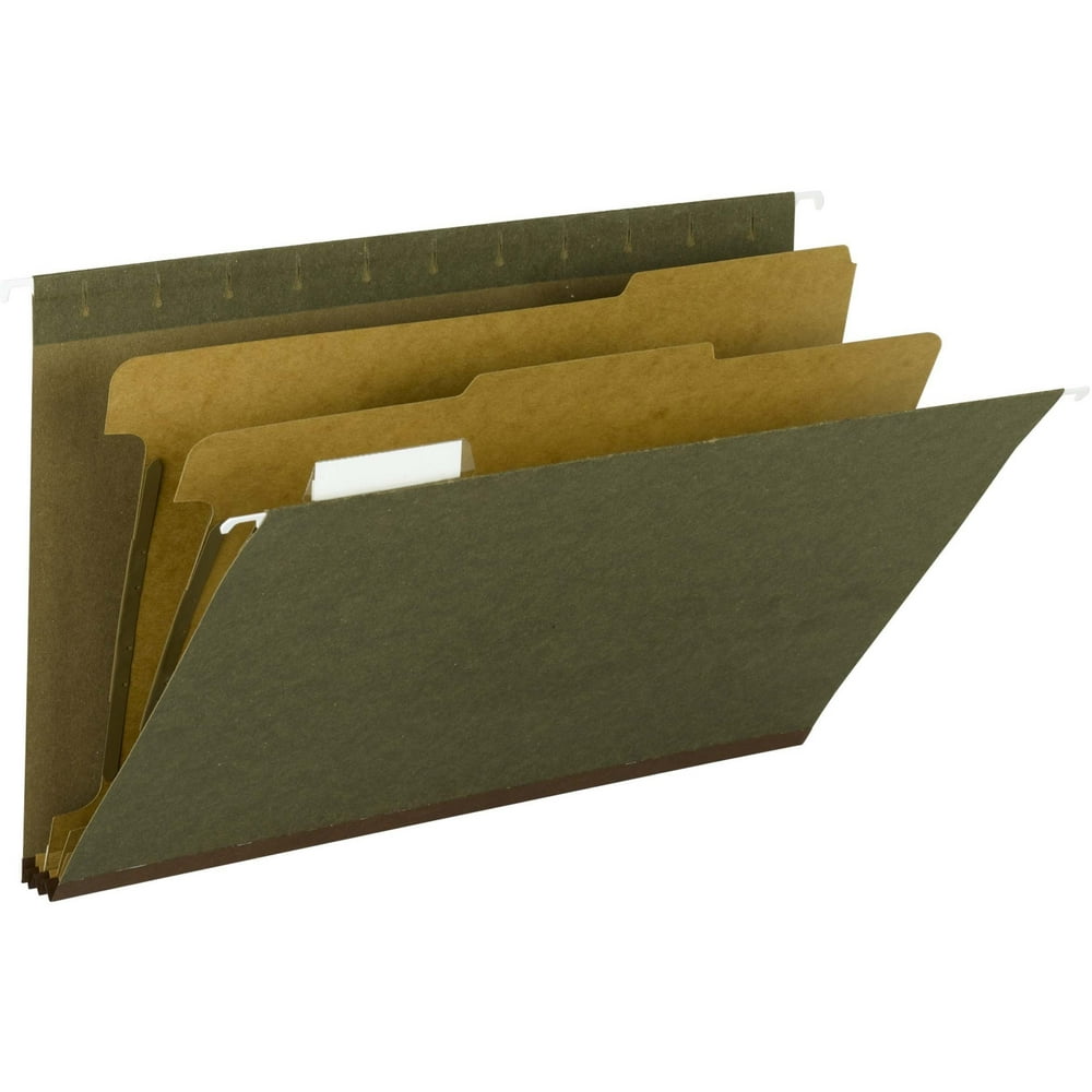 Smead, SMD65160, Hanging File Folders with Dividers, 10 / Box, Standard
