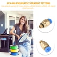 thumbnail image 3 of MasteelfCA 5 PCS PC4-M6 Pneumatic Straight Fitting for 4mm OD RepRap 3D Printer Bowden Tubing or other use, 3 of 8