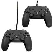 2 Pack GameFitz Wired Controller for the Nintendo Switch in Black