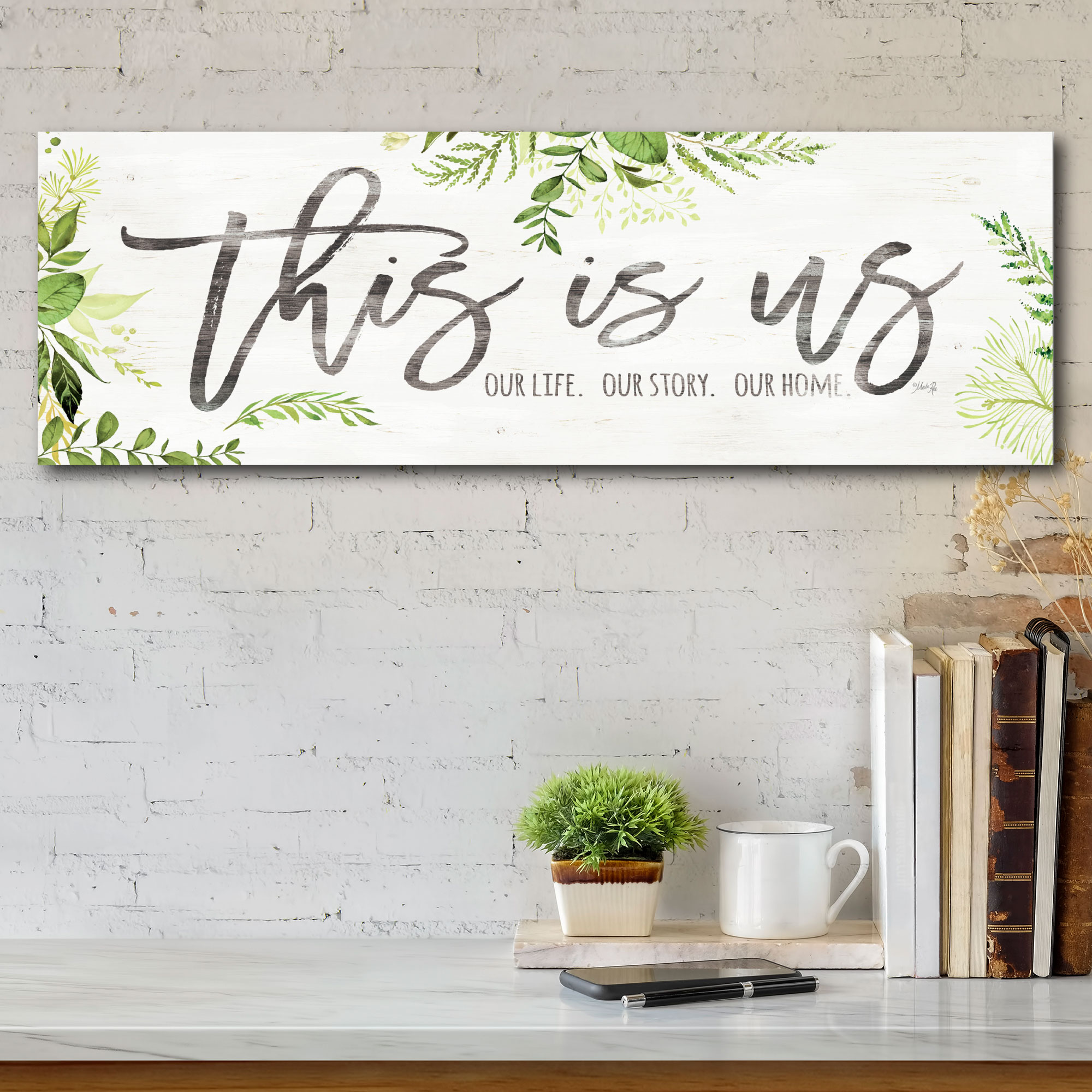 Courtside Market This is Us 12"x36" Gallery-Wrapped Canvas Wall Art