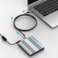 thumbnail image 2 of TREBLEET Cable USB4 de 15 pies (4,5 m) compatible con cable Thunderbolt 3 Tamaño súper largo 100W 20Gbps Cable USB4 compatible con dispositivos adaptadores de concentrador Thunderbolt 3 (USB C) 20V/5A, 2 of 4