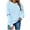 Light Blue#1, variant on cocolona Womens Halloween Graphic Sweatshirts Fall Winter Long Sleeve Crewneck Shirts Lightweight Comfy Oversized Sweatshirts Tops