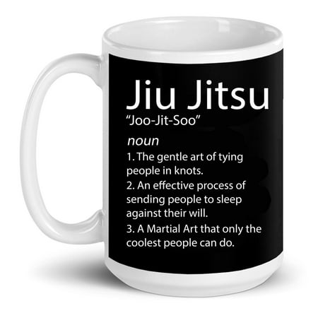 

Jiu Jitsu Dictionary Funny Jiu Jitsu Definition Gift Ceramic Mug 15oz (White;15oz)