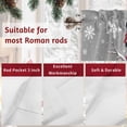 thumbnail image 7 of Valances for Windows Christmas Snowman Rod Pocket Cafe Window Treatments Valance Curtains for Kitchen Bathroom Laundry Basement Windows 56"x16", 7 of 7