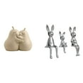 thumbnail image 1 of sujetalibros decorativos,Sujetalibros decorativos para oficina,hogar,libros pesados,Sujetalibros,topes,estantes,expositores modernos,Escultura de figura,Estatua sentada Figura Escultura Adorno, 1 of 8