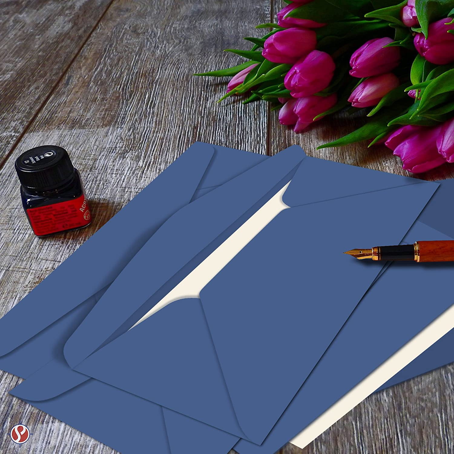 Dark Blue #10 Business Color Mailing Envelopes | 4 1/8 X 9 ½ inches | 24lb Bond Bright Color Paper (90 GSM) | 50 Envelopes Per Pack