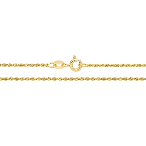 Attractive 9k Gold Women Rope Chain - 16 inch