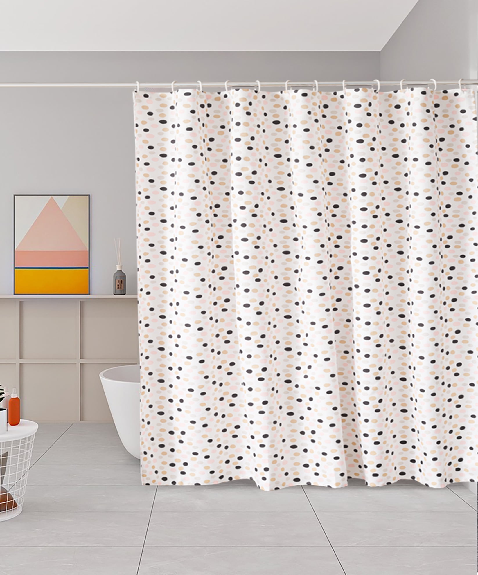 Funky kids peva polyester duck pattern waterproof bath shower curtain 