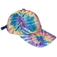 thumbnail image 2 of Way To Celebrate Distressed Rainbow Tie Dyed Hat, 2 of 4
