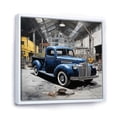 thumbnail image 2 of Designart "Industrial Drive Blue Pickup Truck Exploration II" Transportation Floater Framed Canvas Art Print, 2 of 7