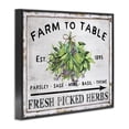 thumbnail image 3 of Stupell Industries Cottage Vintage Farm Herbs Black Framed Giclee Art, 20 x 16, by Creatif Belle, 3 of 8