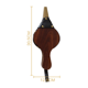 thumbnail image 3 of Fuelle de chimenea Soplador de aire grande de madera marrón para interiores de 12 "x 5" para barbacoa, camping, barbacoa, chimenea al aire libre con correa para colgar Boquilla de hierro fundido, 3 of 5