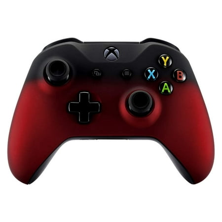 eXtremeRate Shadow Red Faceplate Cover Front Housing Shell Case for Xbox One Wireless Controller