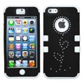 thumbnail image 2 of MYBAT Diamond Sunflower Rubberrized Black/Solid White TUFF Hybrid Phone Protector Cover ( with Package ) for APPLE iPhone 5, 2 of 4