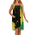 thumbnail image 2 of Yuyamidu Jamaican Flag Towel Wrap for Women Size M Reusable Wrap Towel Swimming Pool Bath Towels Lightweight Knee Length Shower Wrap Robe Multipurpose Spa Wrap Towel, 2 of 7