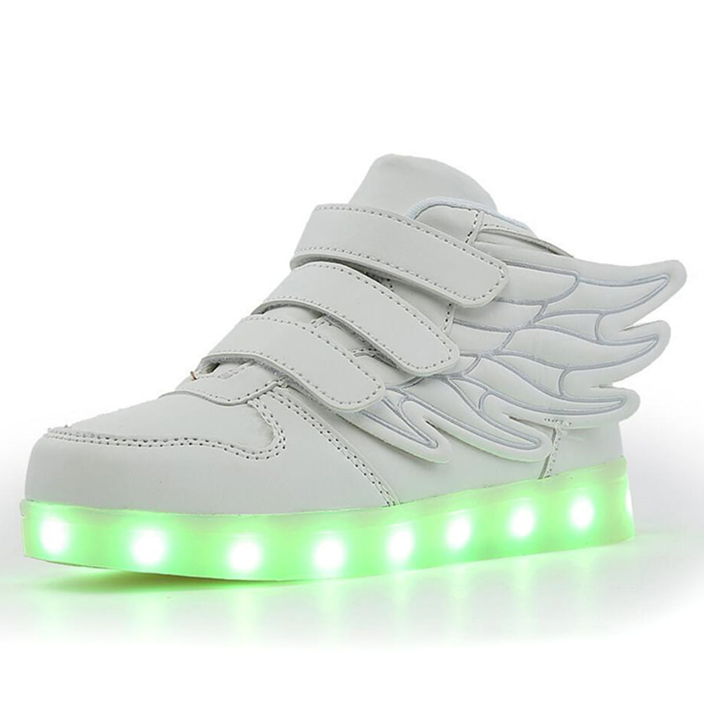 A-cool Fashion Led Light Up Shoes 11 Colors Flashing Rechargeable Sneakers for Mens Womens Girls and Boys 