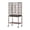 Brown, variant on Ktaxon 53 Inch White Standing Metal Bird Cage with Rolling Wheel Stand, Large Vertical Parrot Cage with Storage Shelf & Pull Out Tray for Small Medium Birds