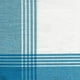 Serviette de Thé Rayée McCleod 20" X 28"-Blanc & Turquoise – image 2 sur 2