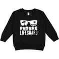 thumbnail image 2 of Inktastic Future Lifeguard Sunglasses Toddler Sweatshirt, 2 of 4