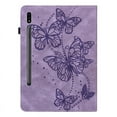 thumbnail image 4 of For Samsung Tab S9 S8 S7 Case Cute Flower Butterfly Embossed for Galaxy Tab S8 S9 Cover 11inch for Samsung Galaxy S9 Tablet Case Blue-LS For Tab S9 11 inch, 4 of 6