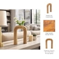thumbnail image 6 of Arch Vase for Living Room Decor - Mango Wood Flower Vase for Home, Bedroom and Office Table Display - Horshoe Shaped Accent for Kitchen Counter, Mantel, and Console Centerpiece - 11", Brown, 6 of 15