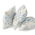 thumbnail image 2 of Fall Patch Snowflowers Indoor/Outdoor Fabric Pillow in White Light Blue 16x16, 2 of 7