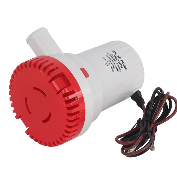 Bomba de Achique para Barcos DC 12V 24V 2000GPH Bomba de Sentina Eléctrica Bomba de Agua Marina Sumergible de bajo Ruido Bomba de Microdrenaje Fácil de Instalar para Estanques ANGGREK Otros