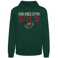 thumbnail image 2 of Men's Levelwear Green Minnesota Wild Podium Lanes Hoodie, 2 of 3
