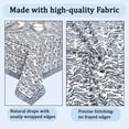 thumbnail image 4 of Verolix Floral Tablecloth 60 x 60 Inch Square, Blue White Pattern Table Cover, Waterproof Washable Wrinkle Resistant Polyester Fabric for Dining Kitchen Indoor Outdoor Use, 4 of 5
