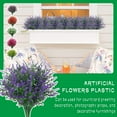 thumbnail image 3 of LUVCLS Flores artificiales de plástico, plantas falsas, decoración resistente para el hogar, interior y exterior, 3 of 6