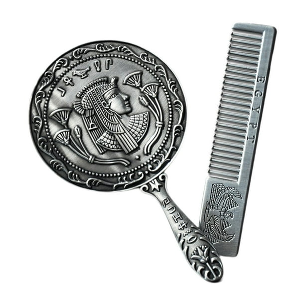 Make -Up Mirror accesorios de tocador elegante conjunto de diseño retro portátil para dama mujer peinado peinador de mano -espejo dominado