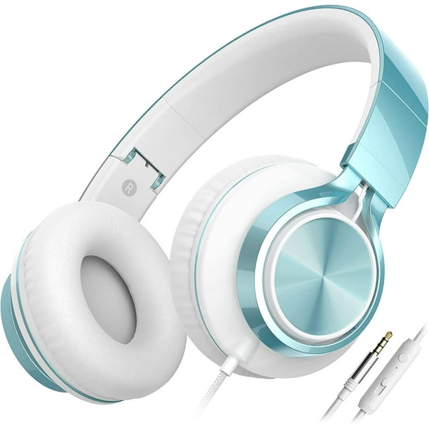 AILIHEN C8 Headphones with Microphone and Volume Control Folding