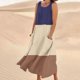 thumbnail image 2 of Vestido de Verano para las Mujeres sin Mangas Lino-Look Impreso Maxi, Suelto Fluido Y Vestido Sexy de Moda para las Mujeres, 2 of 5