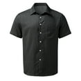 thumbnail image 3 of gvdentm Mens Striped Summer Shirts Casual Button Down Short Sleeve Beach Shirts Mens Dress Shirts, 3 of 5
