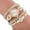 2-White, variant on Kcodviy Beautiful Fashion Bracelet Watch Ladies Watch Round bracelet watch Watch for Elderly Men Silicone Watch Strap Watches for Big Wrists Expandable Wrist Watch for Women Watch with Light Wristband