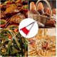 thumbnail image 5 of 2 in 1 Silicone Food Spatula Tongs,Non-Stick Silicone Spatula Kitchen Food Grade(Red 9 inches), 5 of 5