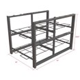 thumbnail image 2 of WM Display Group 9065163 28.25 x 28.22 x 45 in. Hybrid Umbrella & Base Display Rack, Black, 2 of 5