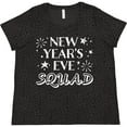 thumbnail image 3 of Inktastic New Year's Eve Squad with Stars in White Women's Plus Size T-Shirt, 3 of 5