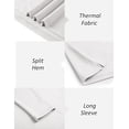 thumbnail image 6 of COOFANDY Mens Mock Turtleneck Long Sleeve Sweater Basic Thermal Turtle Neck Pullover Sweaters Top, 6 of 10