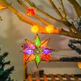 thumbnail image 6 of Xuniizn Star Tree Topper, Shatterproof LED Star with Remote Control, 8 Lighting Modes for Indoor Outdoor Christmas Holiday Party Decor, Plastic, 6 of 7