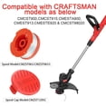 thumbnail image 2 of CMZST065/CMZST0653 String Trimmer Line 30 Feet 0.065-inch Compatible with Craftsman Models: CMCST900, CMESTE920,CMEST913, CMESTA900,8-Pack (6-Line Spool + 1 Cap+1 Spring), 2 of 4
