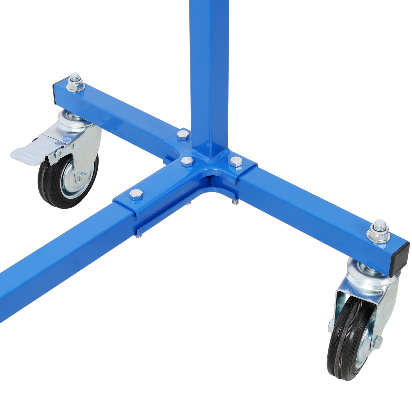 Deiokin Adjustable Paint Drying Rack, 3000 LBS Capacity Auto Body Stand with 6 Hooks & Mobile Base