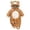 O-Khaki, variant on Baby Animal Halloween Costumes Soft Warm Bunny Halloween Hooded Jumpsuit Infant Halloween Dress Up