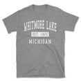 thumbnail image 1 of Whitmore Lake Michigan Classic Established Men's Cotton T-Shirt, 1 of 1
