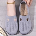 thumbnail image 5 of IEMIEMIEM Orthopedic Dress Shoes for Women Arch Support Tennis Shoes Wide Width Non Slip Slip on Hiking Shoes Mesh Stretch Comfort 2026 New Foam Shoes Gray 6.5 Wide, 5 of 5