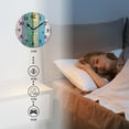 thumbnail image 4 of 14 Inch Wall Clock Battery Operated Silent Clock Decorative for Office, Kitchen, Outdoor, Living Room，Multicolored Wood Stunning, 4 of 4