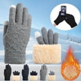 thumbnail image 7 of Utoimkio Winter Knit Gloves for Men Women Touch Screen Gloves Winter Thicken Warm Gloves for Cold Weather, 7 of 7