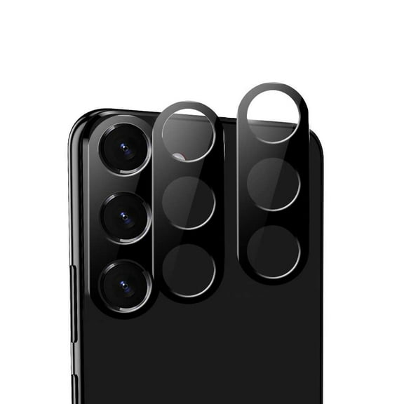 Bemz (2-Pack) Anti Glare Scratch Resistant Rear Camera Tempered Glass Lens Shield Protector for Samsung Galaxy S23 - Black